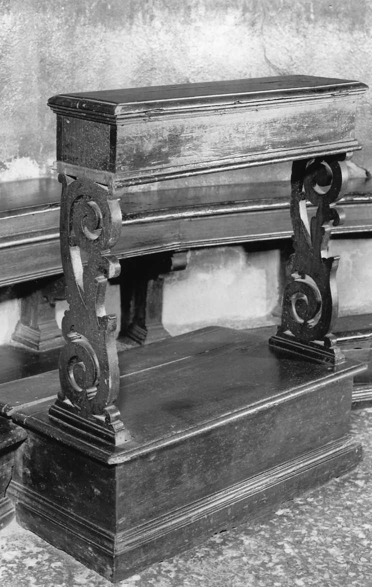 panca con inginocchiatoio - manifattura bolognese (seconda metà sec. XVIII)