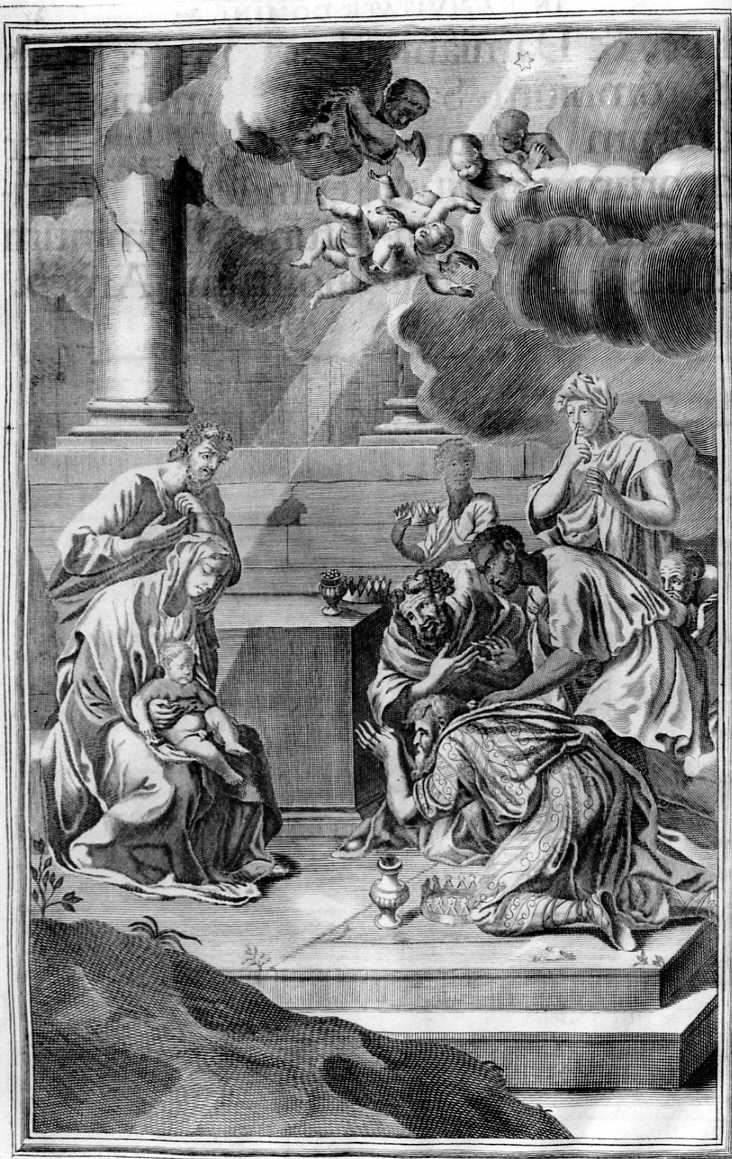 adorazione dei Re Magi (incisione) di Piccini Isabella (ultimo quarto sec. XVIII)