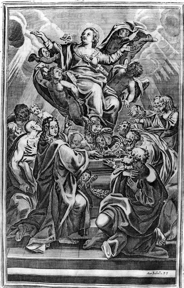 assunzione della Madonna (incisione) di Piccini Isabella (ultimo quarto sec. XVIII)