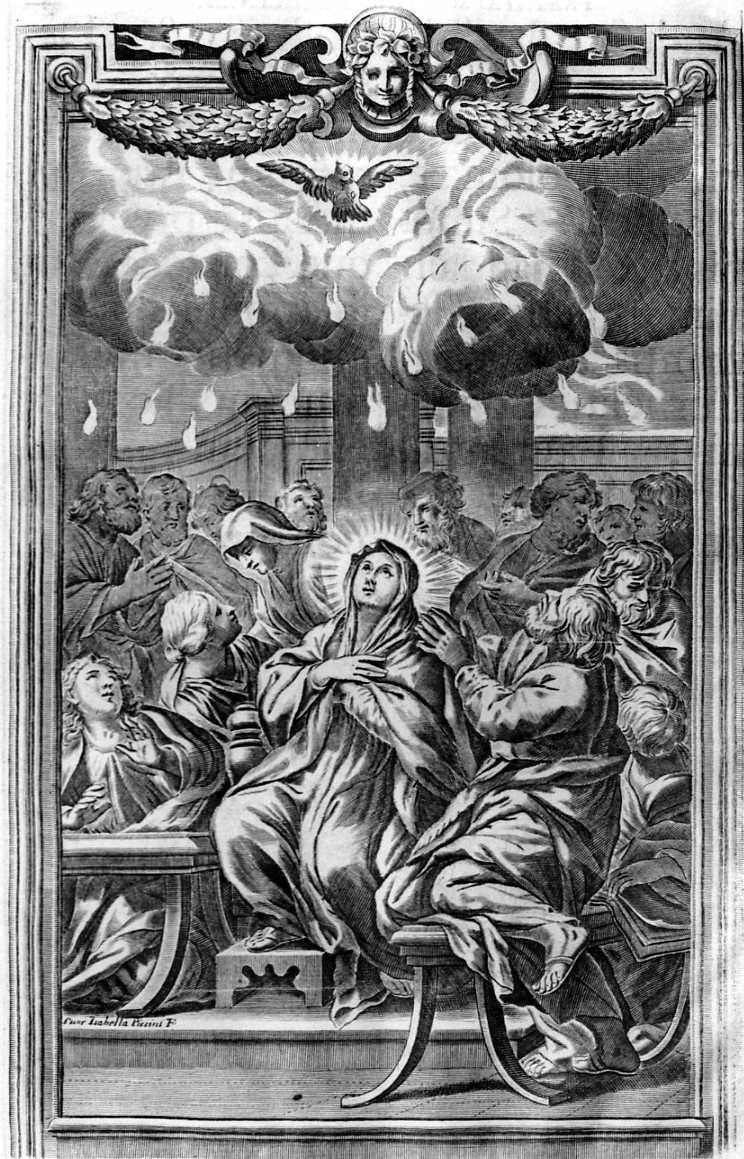 Pentecoste (incisione) di Piccini Isabella (ultimo quarto sec. XVIII)