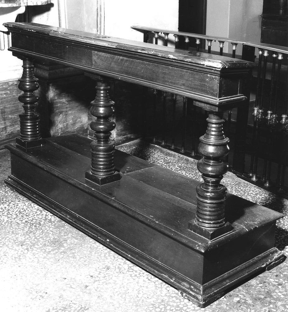 banco da chiesa - manifattura bolognese (inizio sec. XVIII)