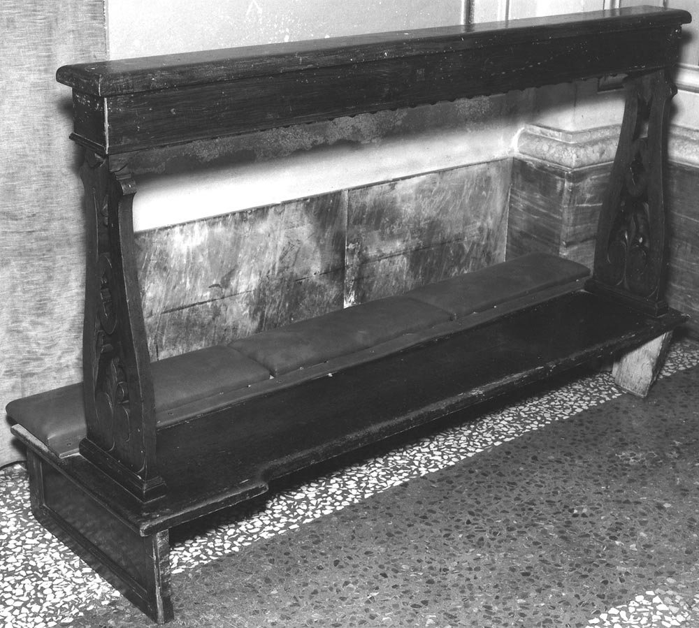 banco da chiesa, serie - manifattura bolognese (prima metà sec. XIX)