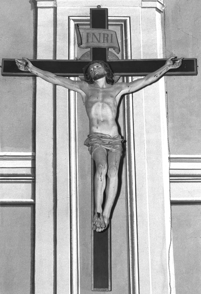 Cristo crocifisso (scultura) - bottega emiliana (seconda metà sec. XIX)