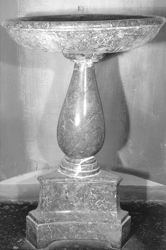 fonte battesimale - bottega emiliana (seconda metà sec. XVII)