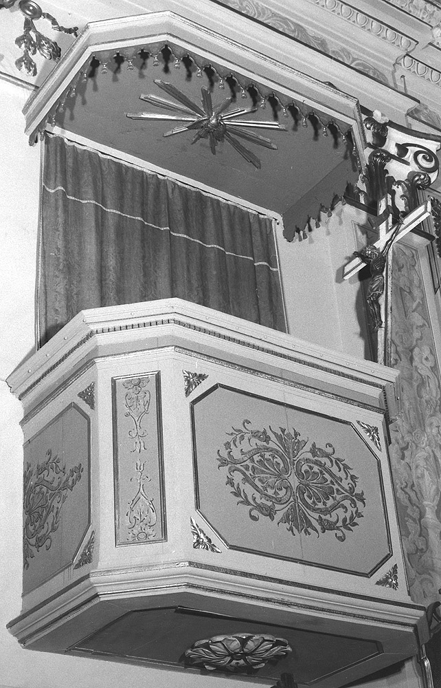 pulpito - manifattura bolognese (seconda metà sec. XIX)