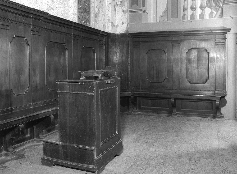 inginocchiatoio - manifattura bolognese (seconda metà sec. XVIII)