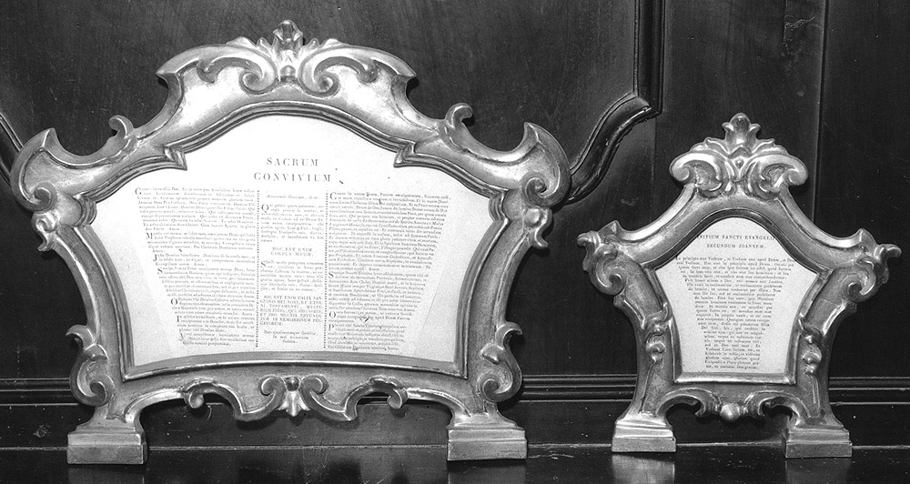 cartagloria, coppia - manifattura bolognese (seconda metà sec. XVIII)