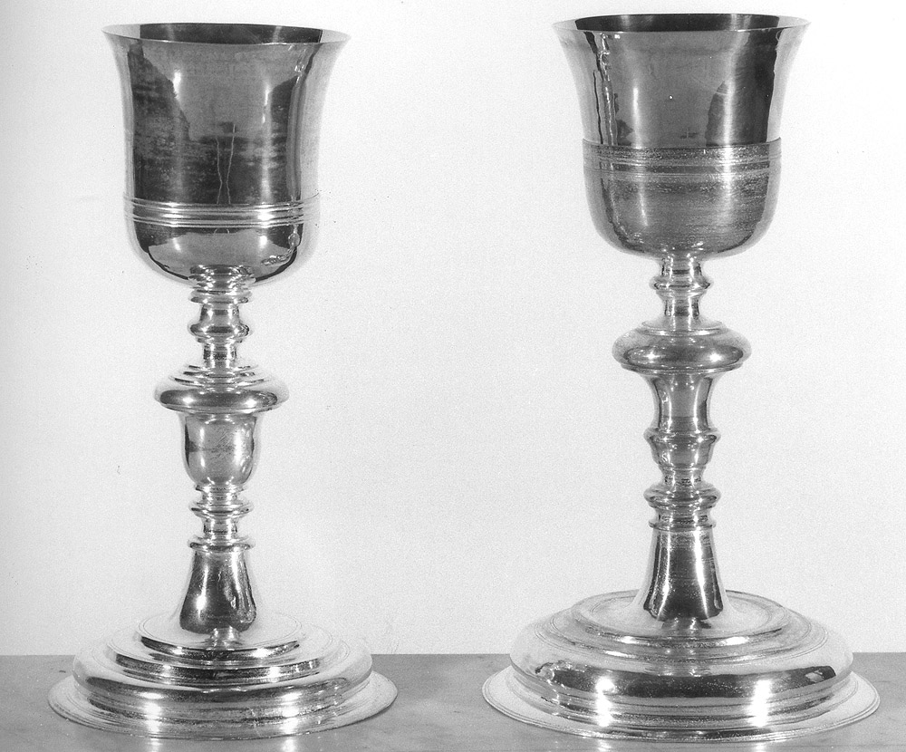 patena, coppia - manifattura bolognese (prima metà sec. XIX)