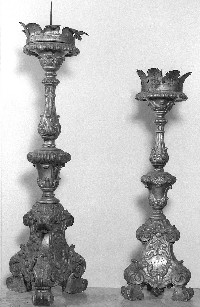 candeliere, serie - manifattura bolognese (seconda metà sec. XVIII)