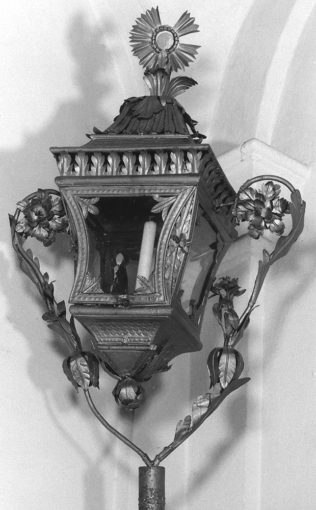 lanterna processionale, coppia - manifattura bolognese (prima metà sec. XIX)