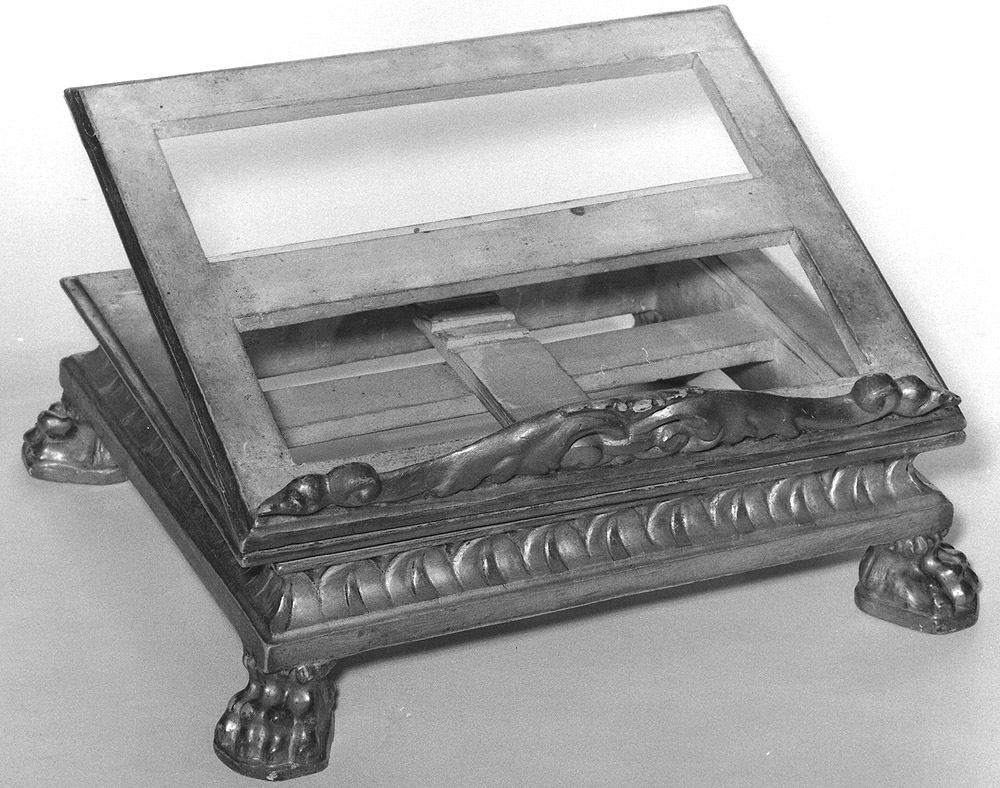 leggio - manifattura bolognese (seconda metà sec. XVIII)