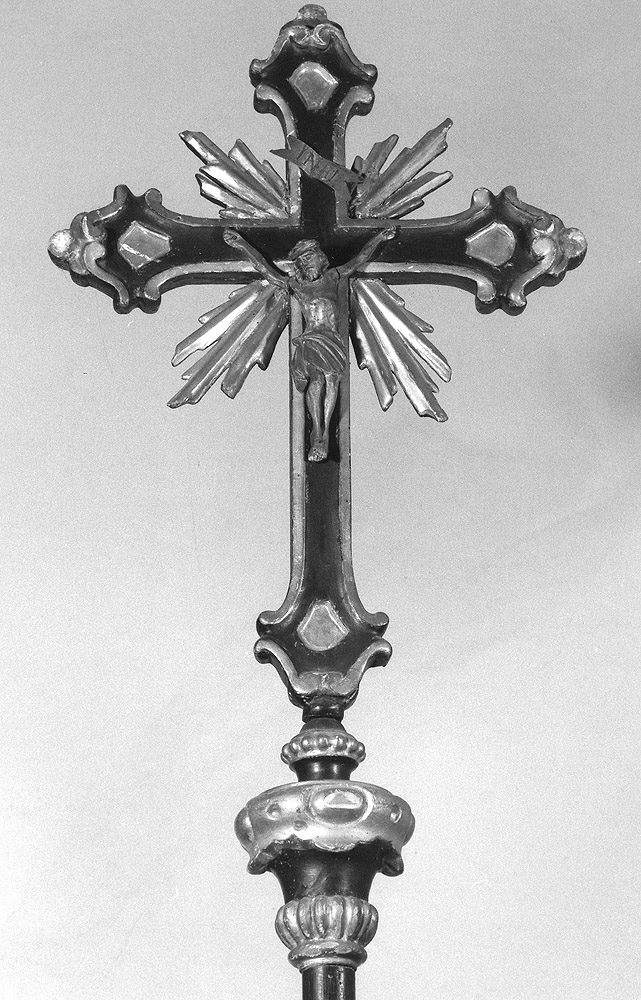 croce processionale - manifattura bolognese (seconda metà sec. XVIII)