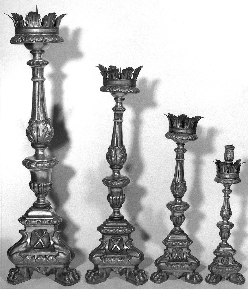 croce d'altare, insieme - manifattura bolognese (seconda metà sec. XVIII)