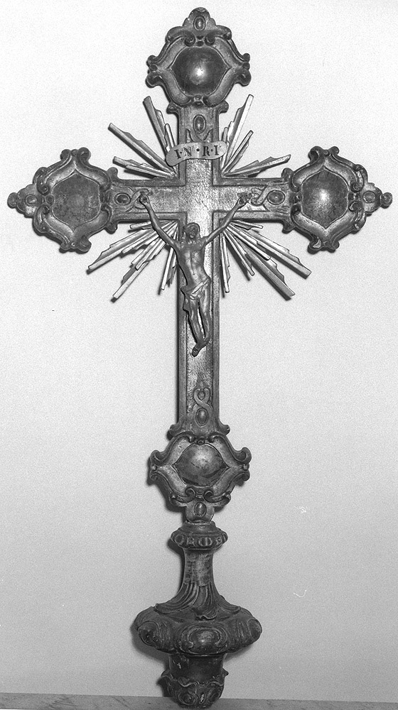 croce processionale - manifattura bolognese (prima metà sec. XIX)