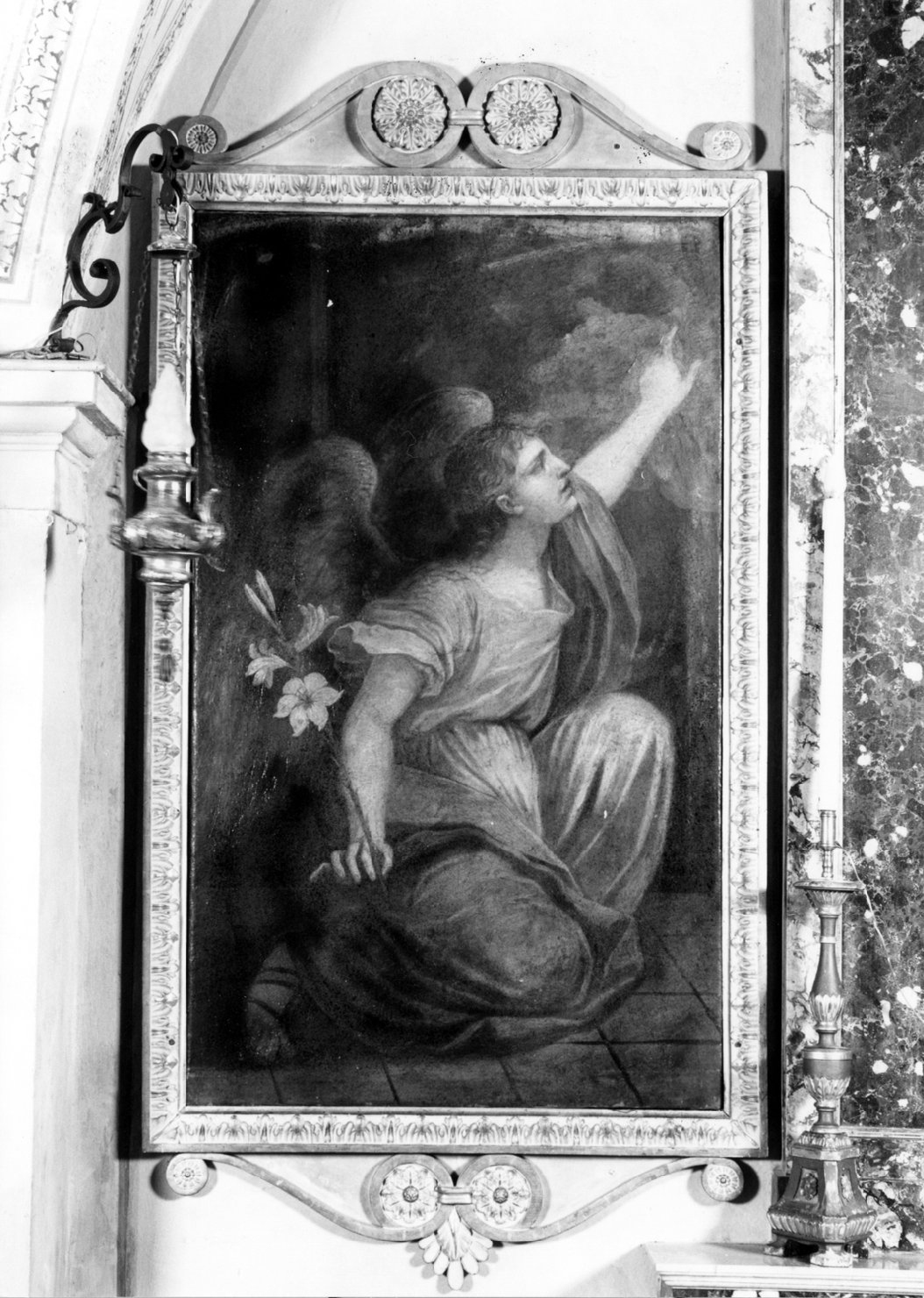 angelo annunciante (dipinto) di Pranzini Lorenzo (prima metà sec. XIX)