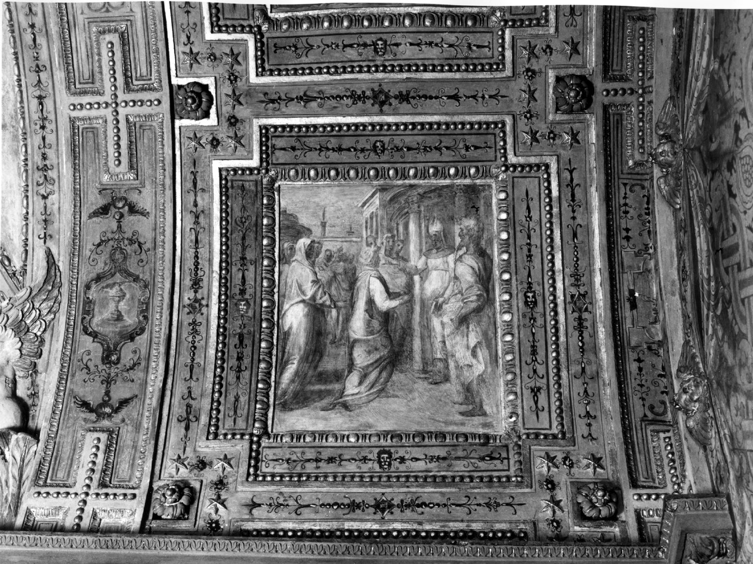 presentazione di Maria bambina al tempio (dipinto, elemento d'insieme) di Cesi Bartolomeo (attribuito) (sec. XVI)