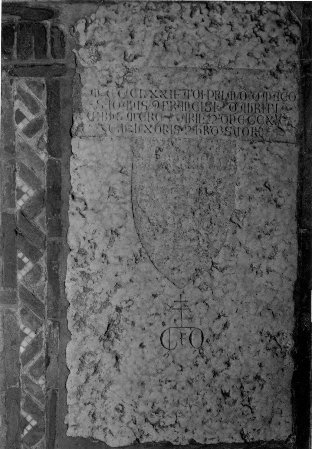 lastra tombale - manifattura bolognese (sec. XIV)