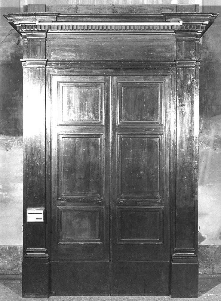 bussola d'ingresso - manifattura emiliana (ultimo quarto sec. XIX)