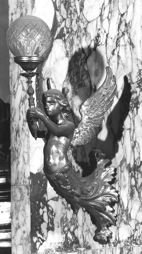 angelo (candelabro) - manifattura italiana (fine/inizio secc. XIX/ XX)