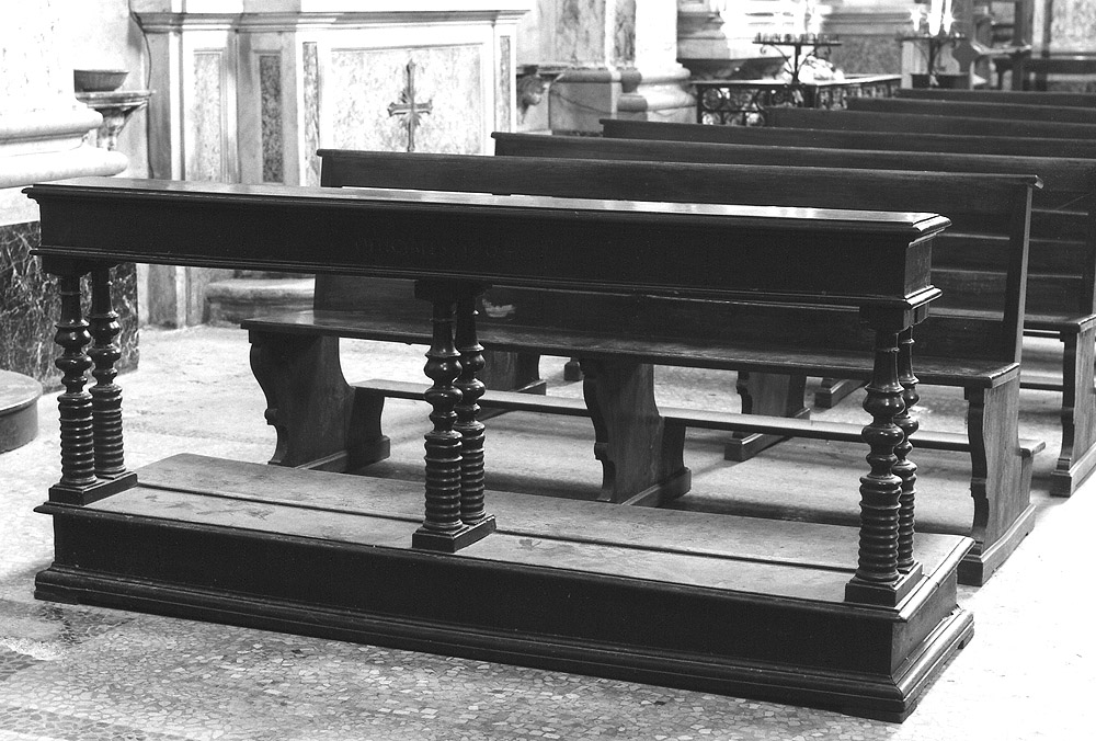 inginocchiatoio - manifattura emiliana (sec. XVIII)