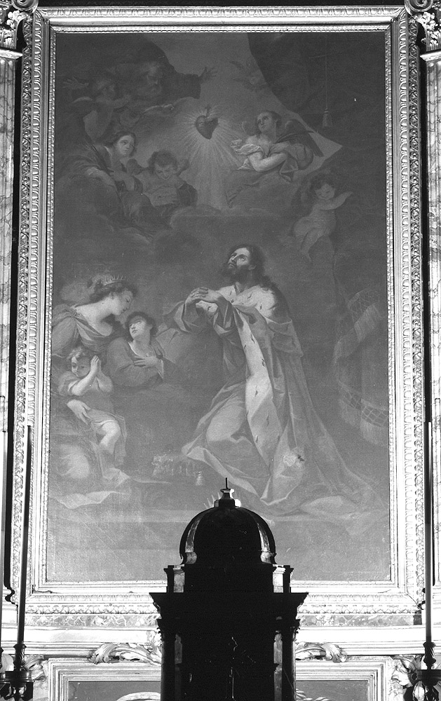 San Sigismondo e la famiglia (pala d'altare) di Pedrini Domenico (sec. XVIII)