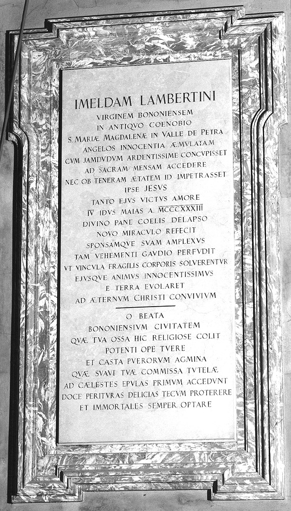 lapide celebrativa - manifattura emiliana (sec. XX)