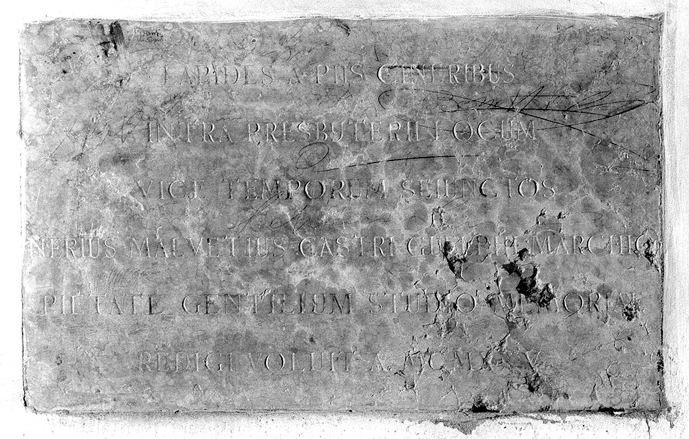 lapide tombale - manifattura emiliana (sec. XX)