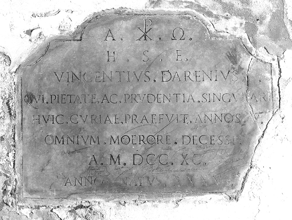 lapide tombale - manifattura emiliana (sec. XVIII)