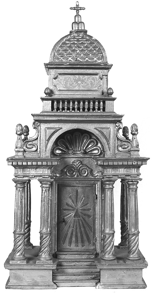tabernacolo - a tempietto - manifattura emiliana (secc. XVII/ XVIII)