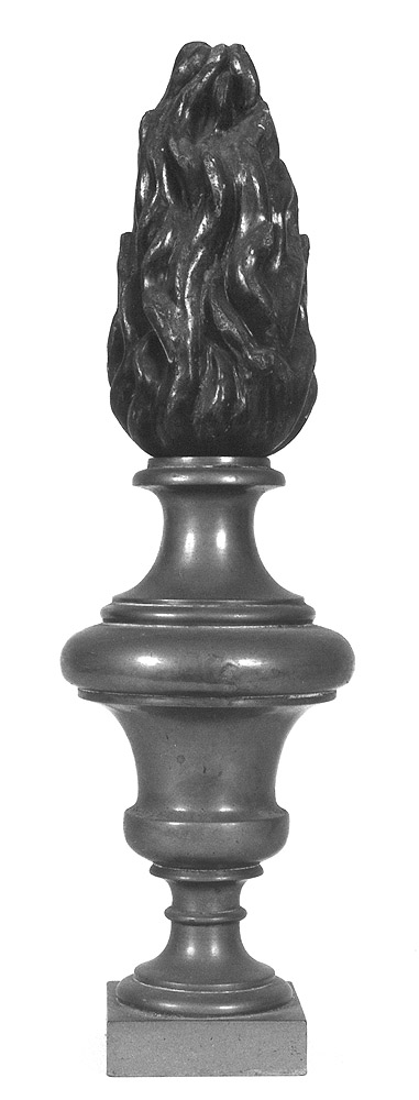 vaso fiammeggiante - manifattura emiliana (secc. XIX/ XX)