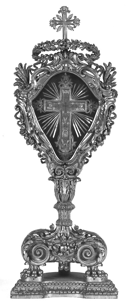 stauroteca - manifattura emiliana (prima metà sec. XIX)