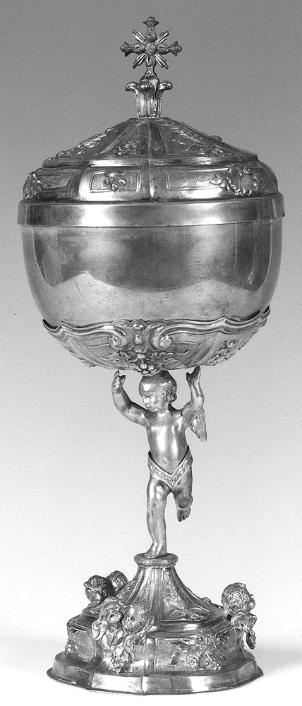 pisside - manifattura emiliana (prima metà sec. XIX)