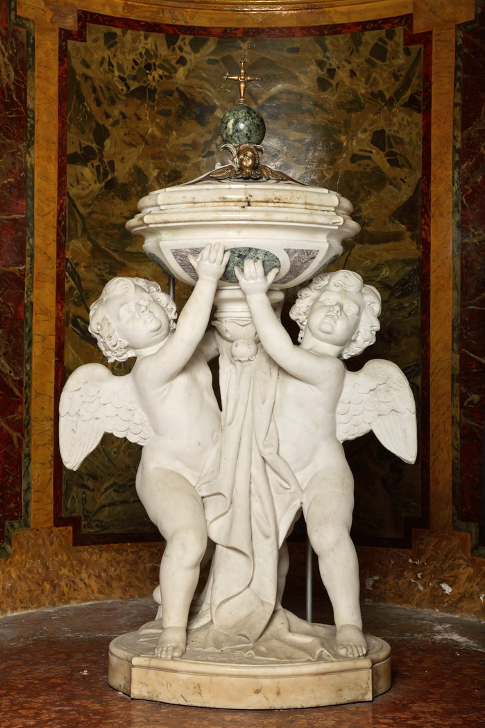 fonte battesimale - bottega emiliana (inizio sec. XIX)