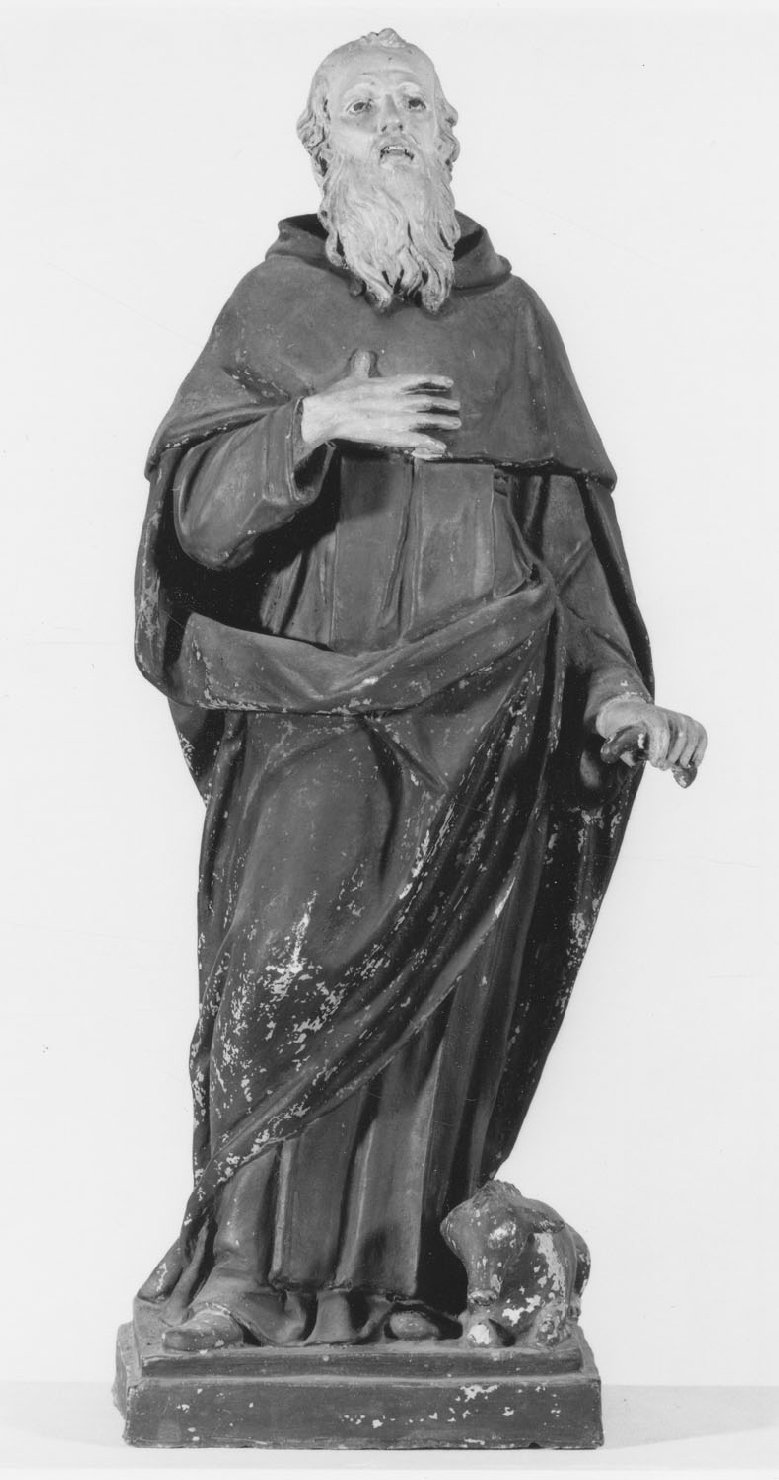 Sant'Antonio Abate (scultura) - bottega emiliana (primo quarto sec. XIX)