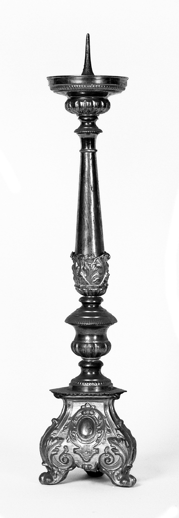 candeliere - manifattura emiliana (seconda metà sec. XIX)