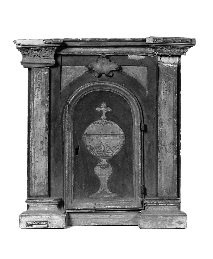 tabernacolo - manifattura emiliana (ultimo quarto sec. XIX)