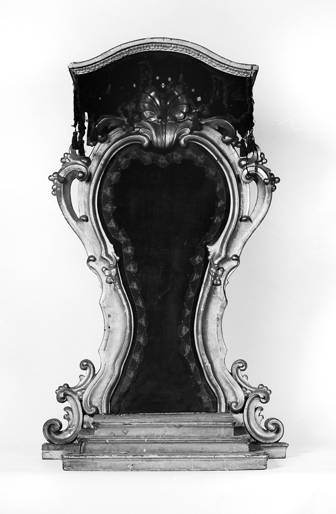 tronetto per esposizione eucaristica - manifattura emiliana (seconda metà sec. XVIII, sec. XIX)