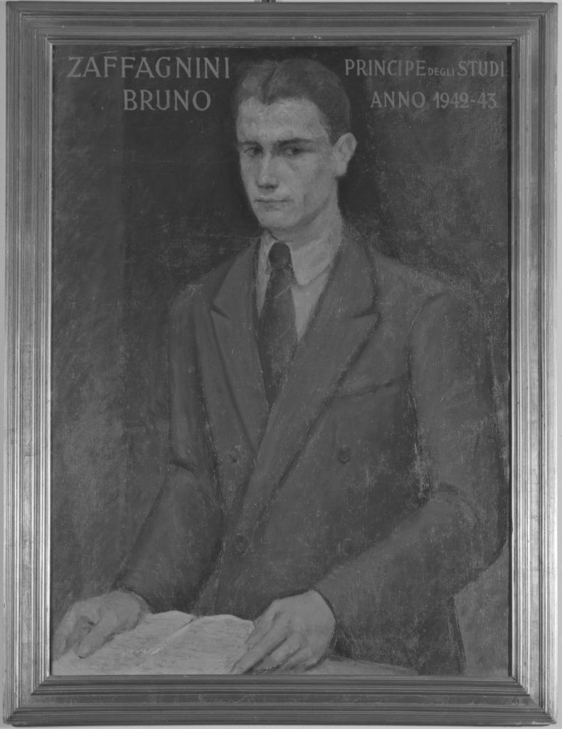 ritratto di Bruno Zaffagnini (dipinto) - ambito emiliano (sec. XX)