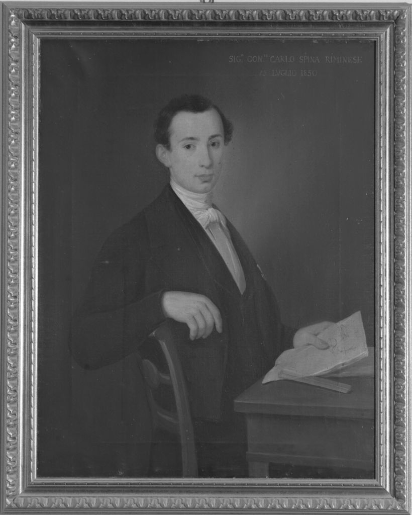 ritratto di Carlo Spina (dipinto) - ambito emiliano (sec. XIX)