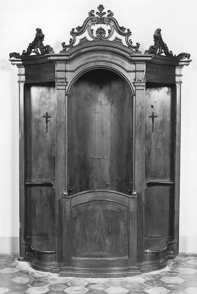 confessionale - bottega emiliana (sec. XVIII)
