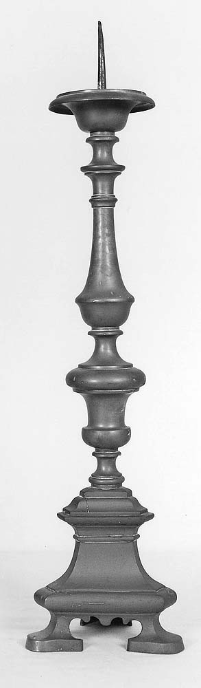 candeliere d'altare - bottega emiliana (metà sec. XVIII)