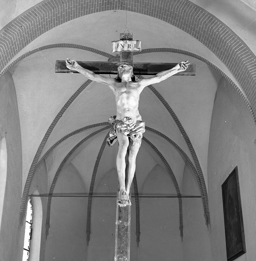 Cristo crocifisso (scultura) - bottega Italia settentrionale (sec. XV)
