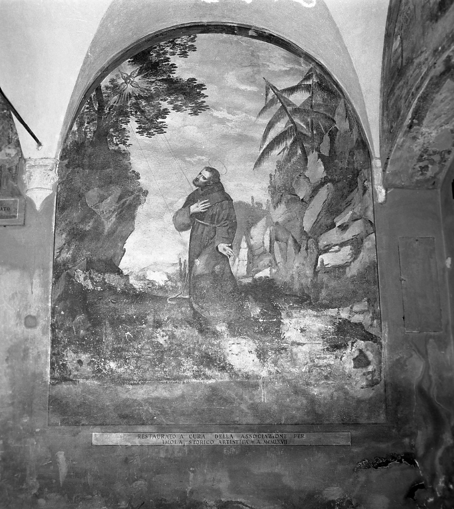 San Francesco d'Assisi riceve le stimmate (dipinto) di Gottarelli Angelo (fine sec. XVIII)