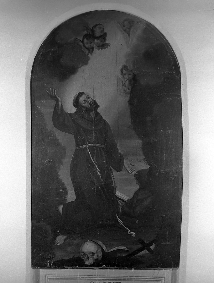 estasi di San Francesco d'Assisi (dipinto) - ambito emiliano-romagnolo (fine/inizio secc. XVII/ XVIII)