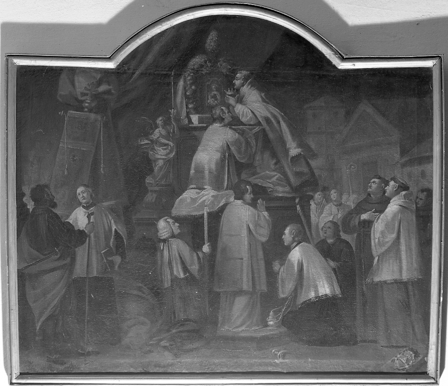 incoronazione della B.V. delle Grazie (dipinto, elemento d'insieme) di Righini Giuseppe (sec. XVIII)