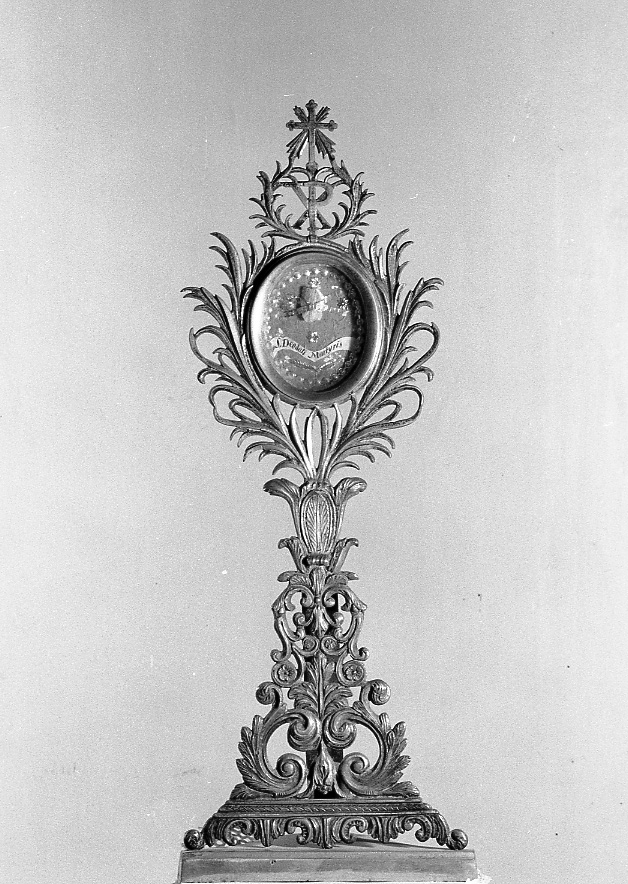 reliquiario - a ostensorio - bottega emiliano-romagnola (seconda metà sec. XIX)