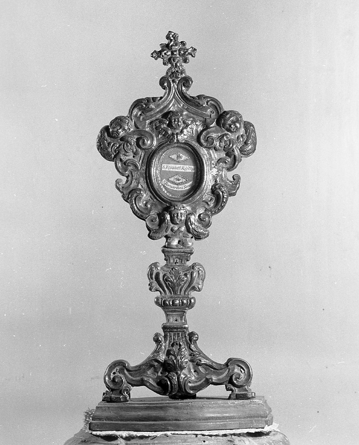 reliquiario - a ostensorio, serie - bottega emiliano-romagnola (sec. XVIII)