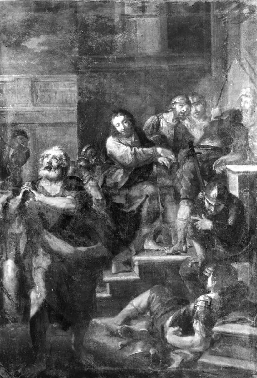 Cristo davanti a Pilato (dipinto) di Graziani Ercole il Giovane (prima metà sec. XVIII)