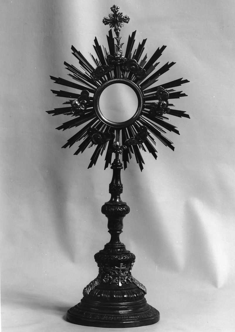 ostensorio - a raggiera - manifattura bolognese (prima metà sec. XIX)