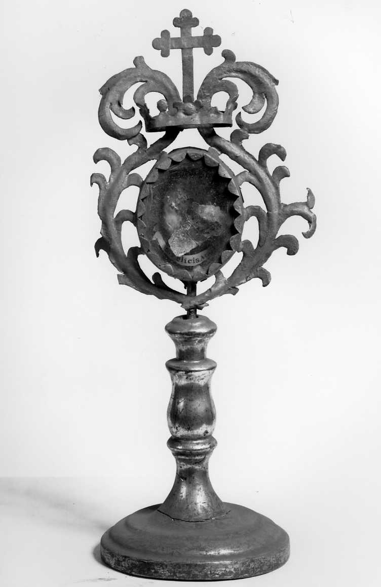 reliquiario - a ostensorio - manifattura bolognese (prima metà sec. XVIII)